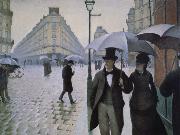 Gustave Caillebotte Rainy day in Paris oil painting artist